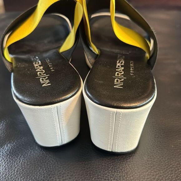 NR Rapisardi Lisa Patent Leather Platform Wedge Sandals EU 40 US 9 - Picture 4 of 7